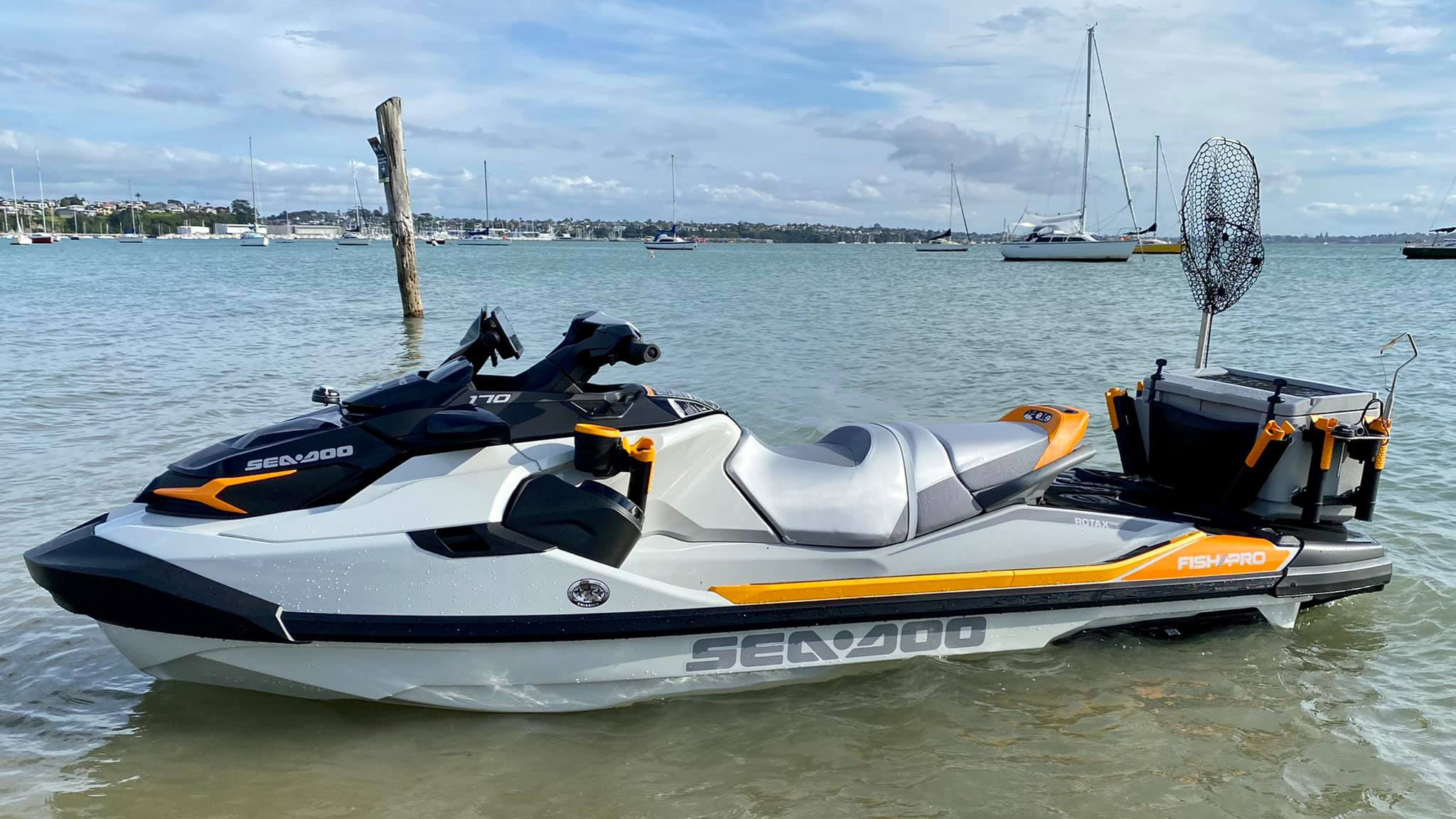 Andrew Hill takes delivery of 2022 SeaDoo Fish Pro Trophy edition