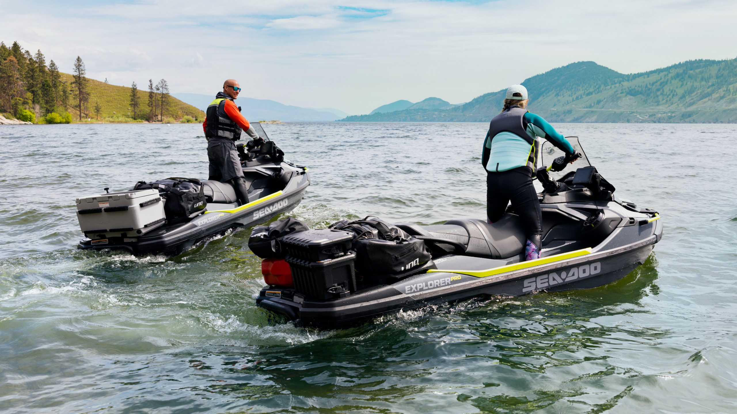 WaveFlyer electric hydrofoil jetski rises above the water